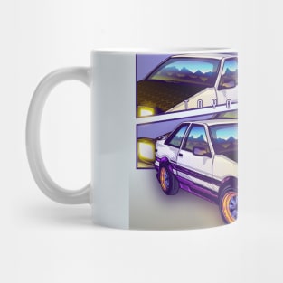 Toyota AE86 Neon Vintage Mug